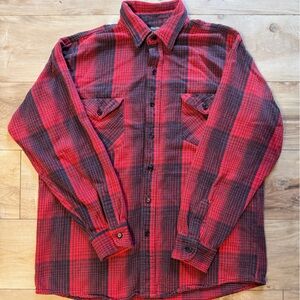 Vintage OshKosh B’gosh Red Buffalo Plaid Flannel Shirt